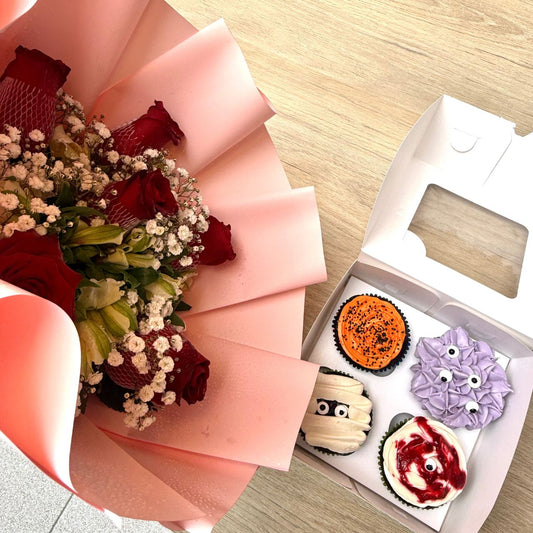 Pack Rosas y Cupcakes