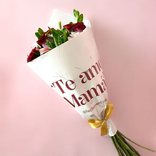 Ramo Te Amo Mamá - 12 rosas