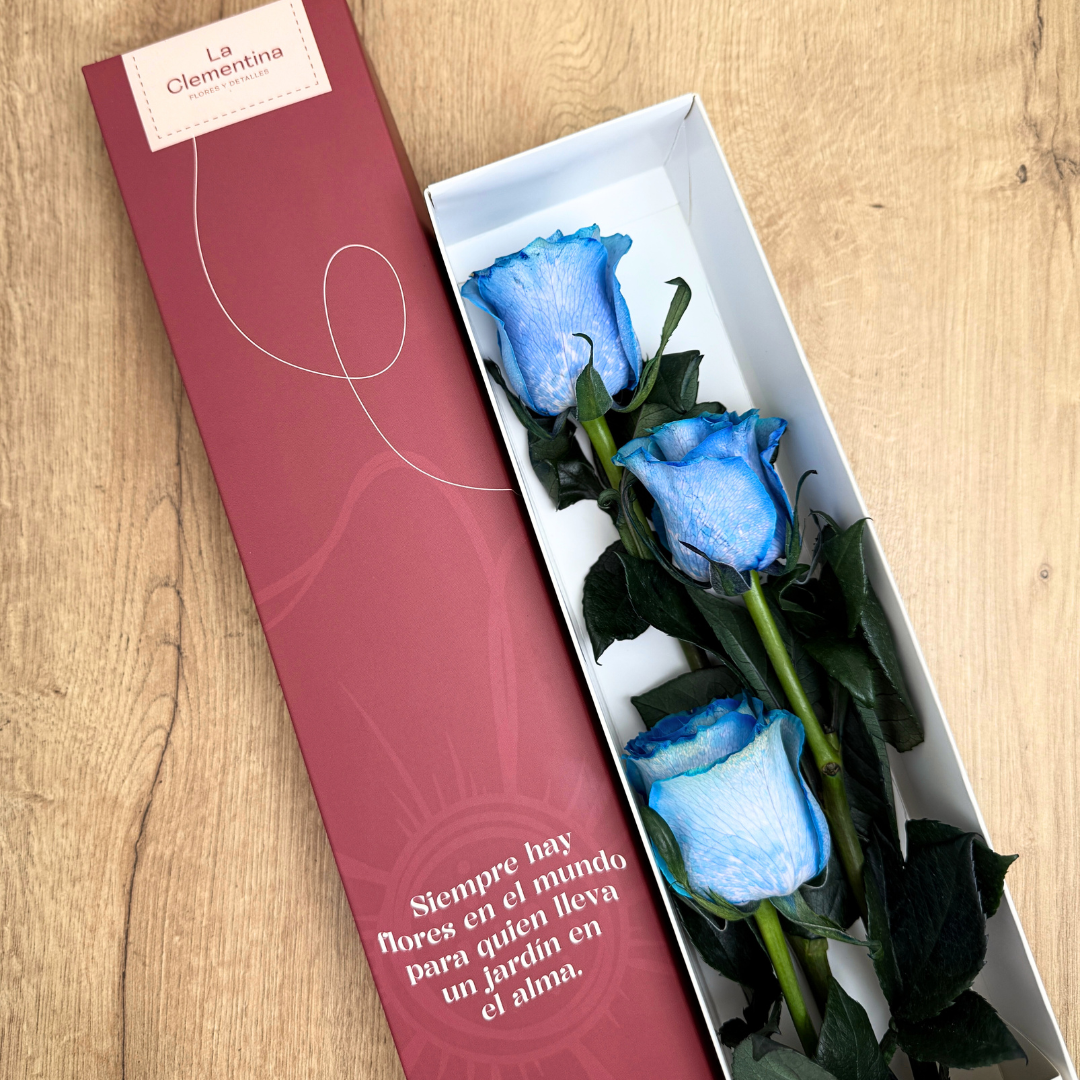Caja Classic de 3 Rosas