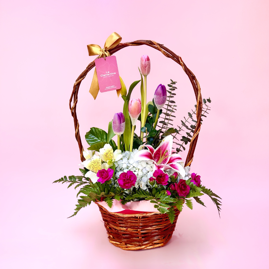Canasta Tulipanes