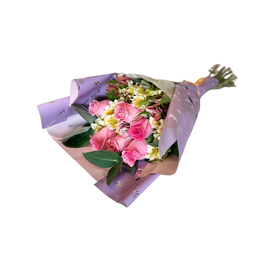 Ramo especial 6 Rosas - Rosadas