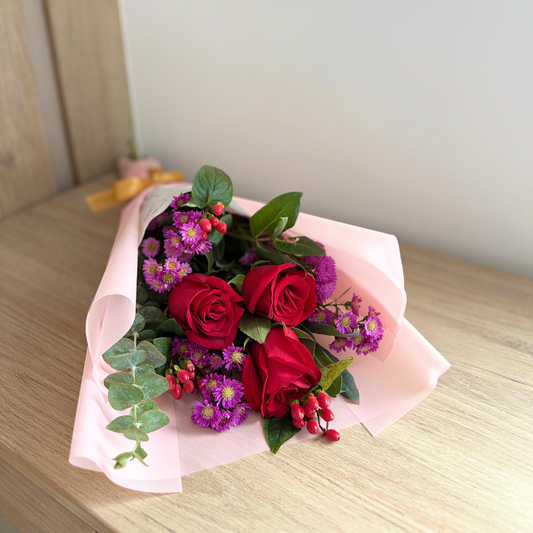 Ramo Especial 3 Rosas - Rojas