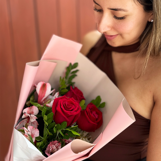 Ramo Especial 3 Rosas - Rojas