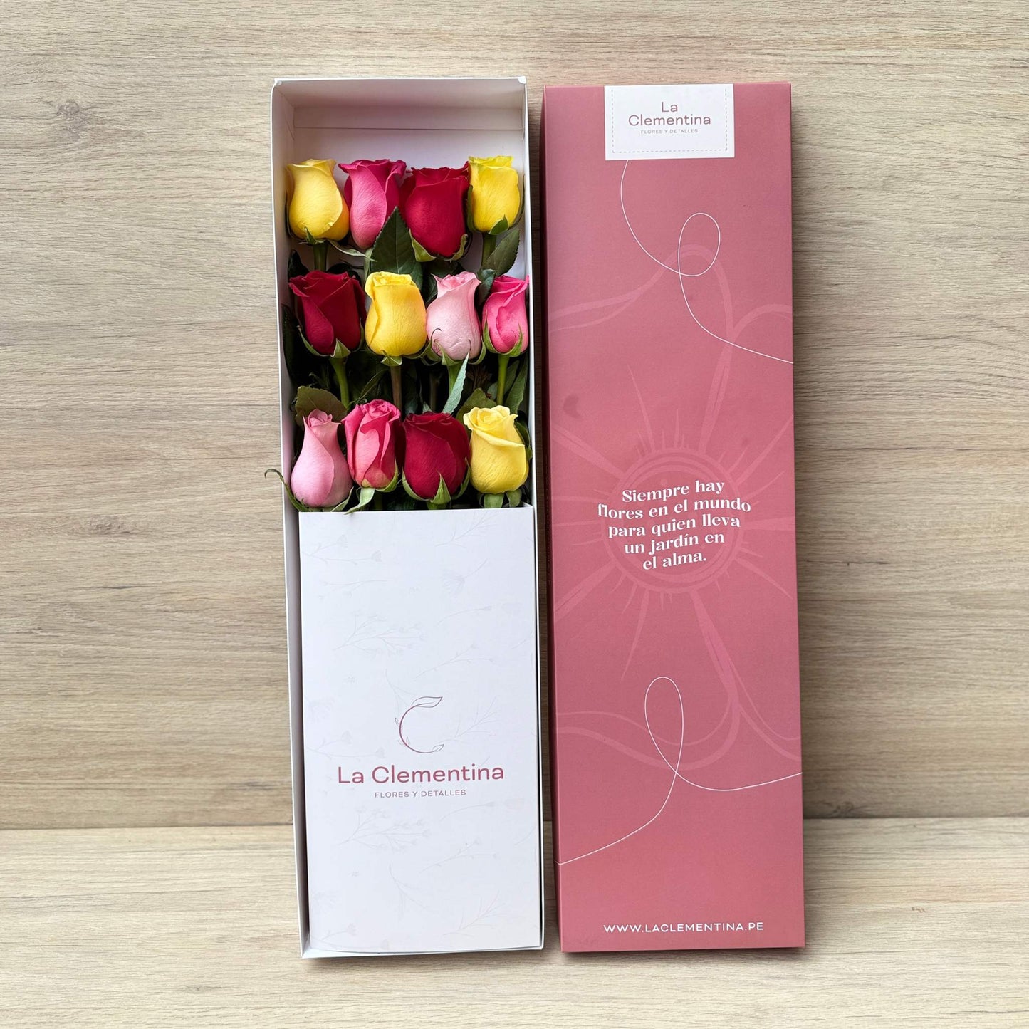 Caja Classic de 12 Rosas