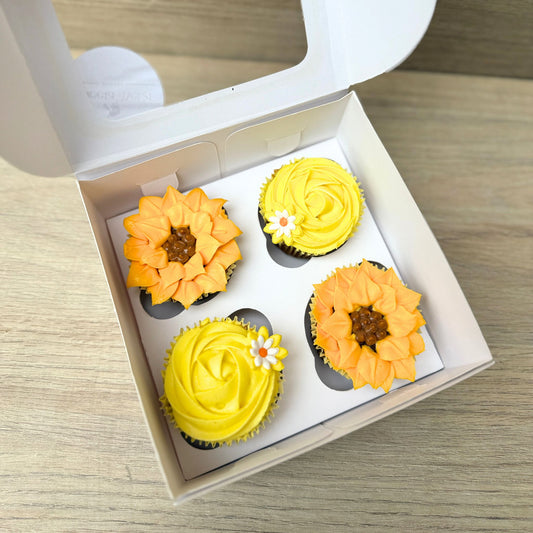 Cupcake - Flores Amarillas