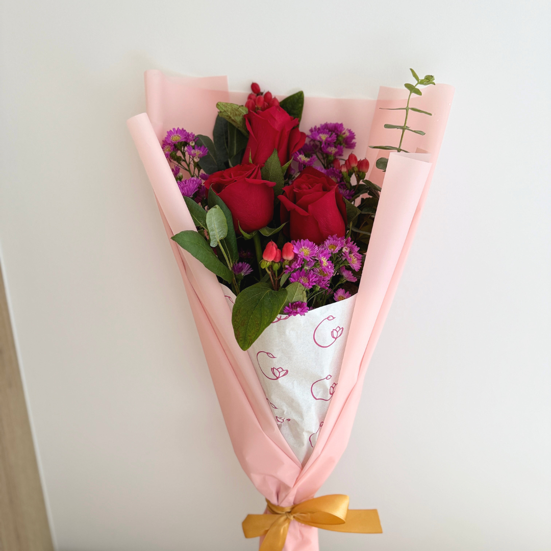 Ramo Especial 3 Rosas - Rojas