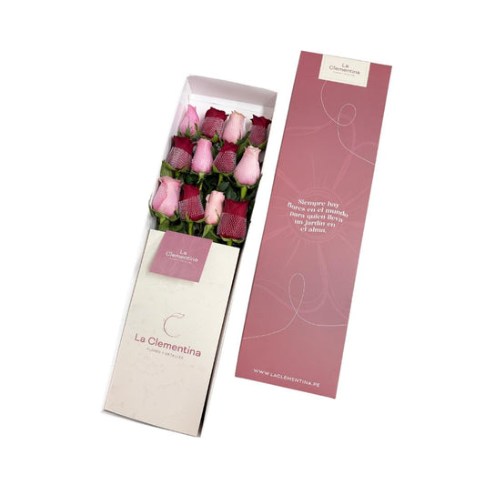 Caja Classic de 12 Rosas
