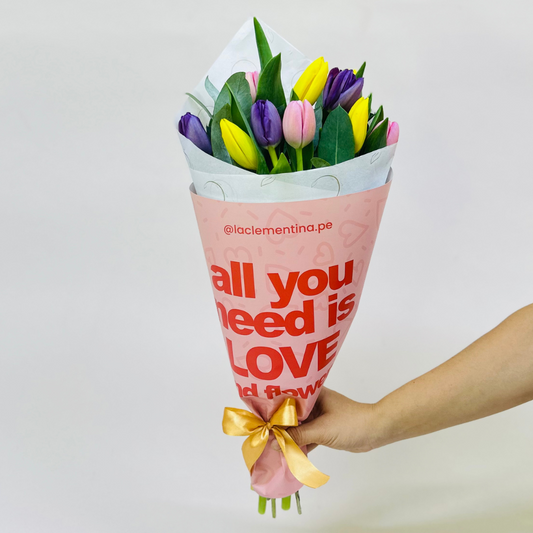 Ramo Love - 10 Tulipanes
